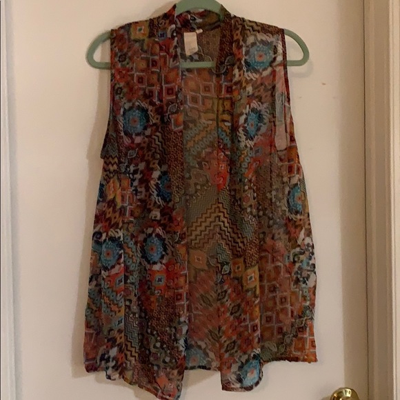 MLavender and honey. Beach cover. Sheer wrap multicolor. - Picture 1 of 4